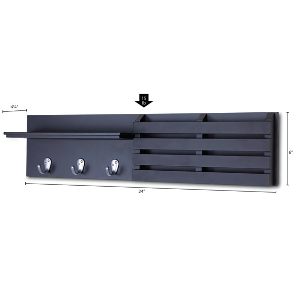 Ballucci Coat Wall Key Organizer with Mail Storage & Reviews Wayfair